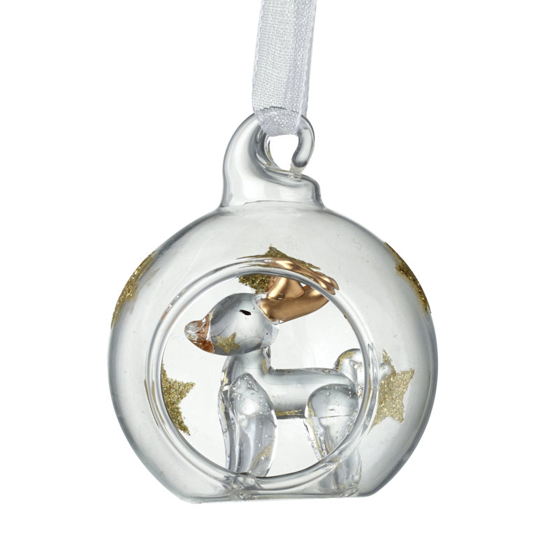 5cm Glass Animals Bauble