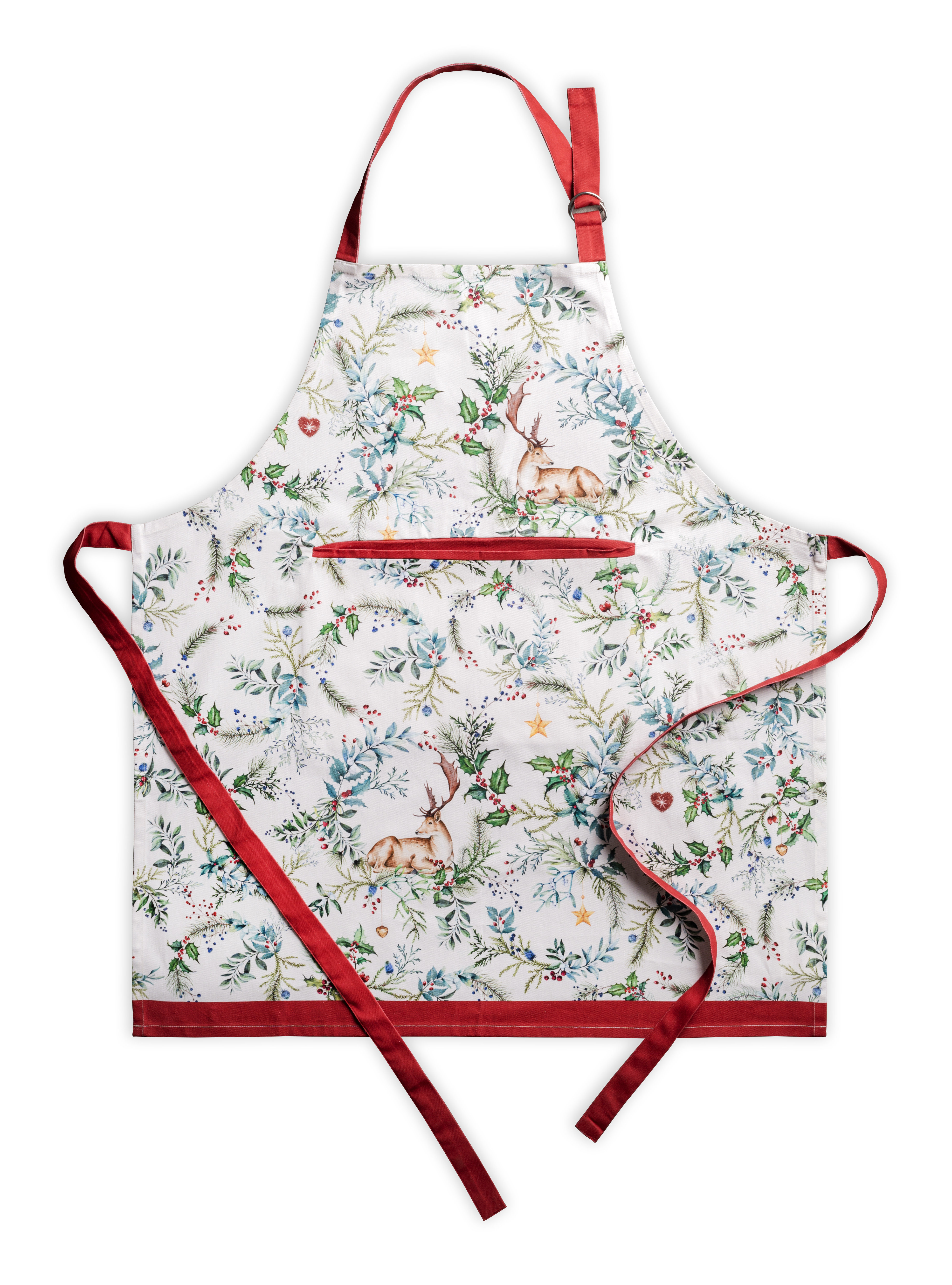 Maison D'Hermine Grembiule In Cotone 100% – Tasca Nascosta Centrale – Regolabile Al Collo – Regalo Natale/Ringraziamento
