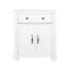 Meuble-lavabo 28 po avec lavabo en céramique, portes à fermeture douce et tablettes réglables-128923645