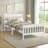 Wood Sleigh Bed Twin Bed Frame-1138060352