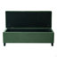 Banc rembourré avec rangement, repose-pieds, banc d'entrée, repose-pieds pour la chambre à coucher, vert rétro, 300 lb