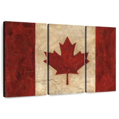 Drapeau canadien rétro Borges
