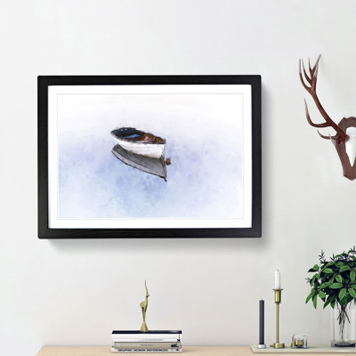 Reflection of a Boat - Framed Print