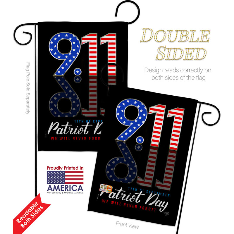 Double Sided 222'' H x 156'' W Polyester Flag Set
