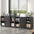  3 Drawer Wood Lateral File Cabinet With Lock, Rolling Mobile Filing Cabinet With Open Storage Shelves, Printer Stand Office Storage Cabinet For Home Office Fits Files Legal/a4 Size, Black-1777856609