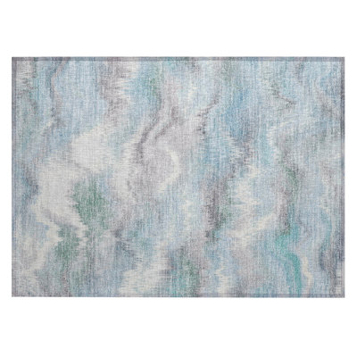 Machine Washable Indoor/Outdoor Chantille ACN2899 Swirls Rug