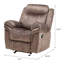 Garrett Two Tone Chocolate Velvet Motion Glider Recliner