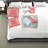 Comfortable Coral Polyester Boho Bedding Set For Home