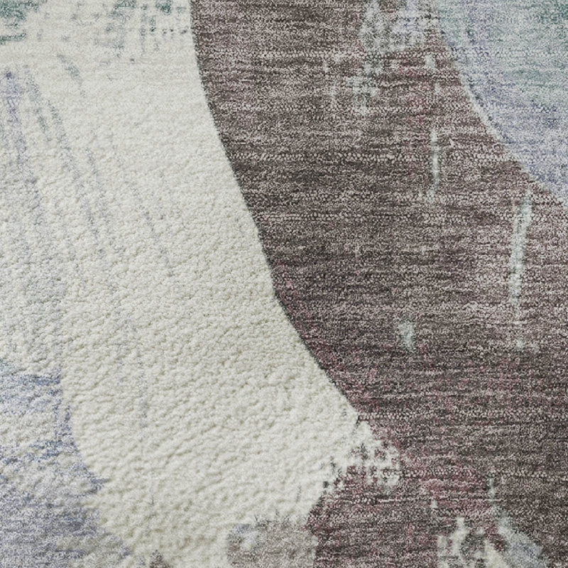 Premium Machine Washable Mouton Abstract Rug, Rectangle 10' x 14'