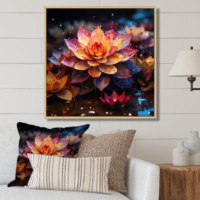 " Lotus Flowers Dance In The Rain I "