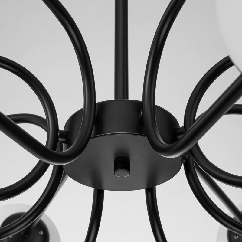Summertown 16 - Light Dimmable Chandelier, Black