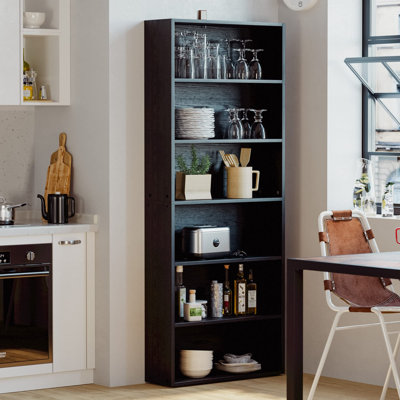 70" 6-Tier Freestanding Bookshelf Multipurpose Display Shelving