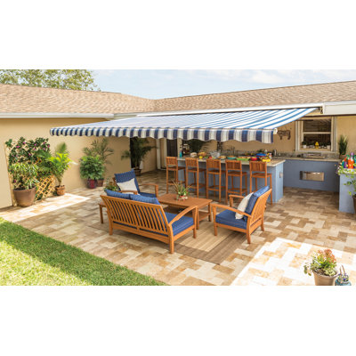 SunSetter Motorized XL Sunbrella Retractable Soffit Patio Awning