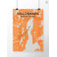 Yellowknife City Map - No Frame Print-2078579508