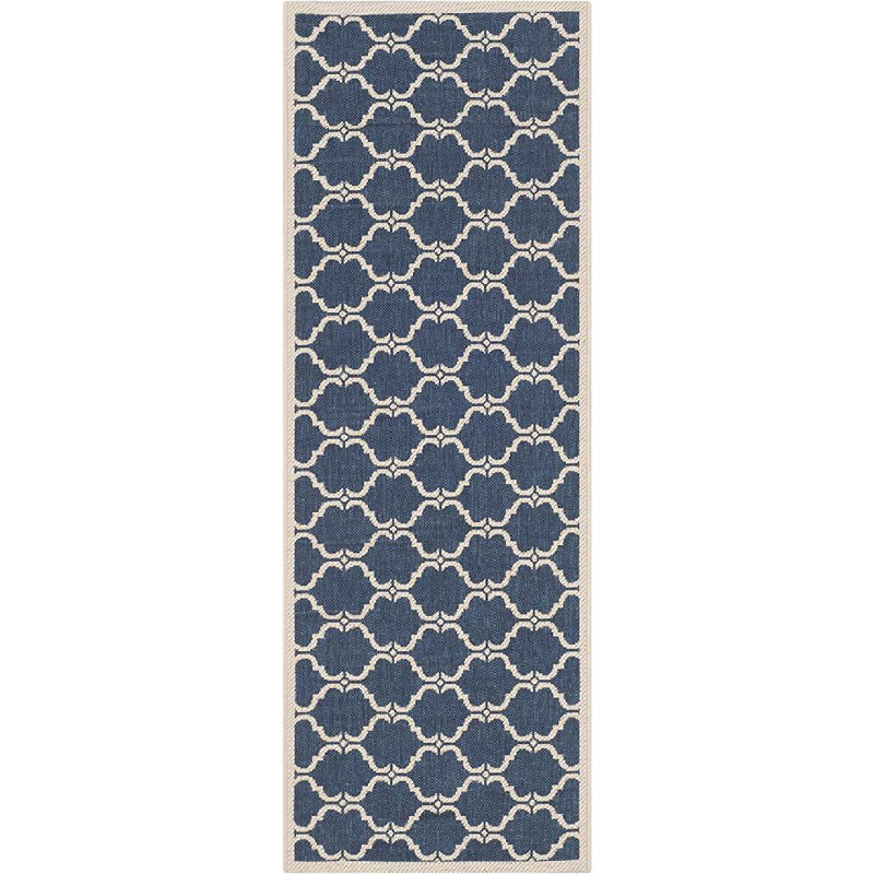 Tapis d'intérieur / extérieur à motif géométrique Herefordshire Performance, Tapis de couloir 2 pi 3 po x 6 pi 7 po