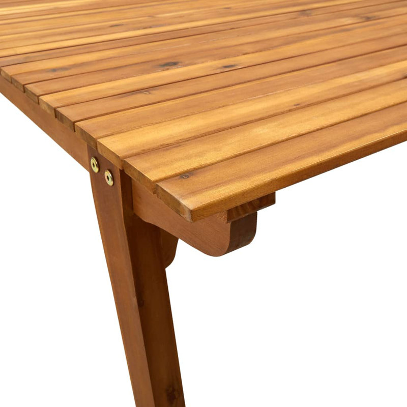 Melby 6 - Person Acacia Patio Dining Set with Rectangular Table