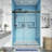 Opal Mirage MCOCOD 70-76.75"W x 76"H Double Sliding Frameless Soft Close Shower Door with 3/8"(10mm)Clear Glass-74768403