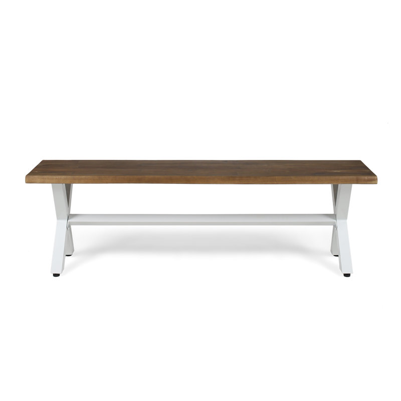 Banc en bois, Chêne foncé