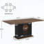 Élégante table de salle à manger rectangulaire avec une fabrication durable, parfaite pour les réunions de famille et les repas quotidiens.