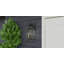 Lanterne murale d'extérieur noir mat 2 lumières Robil
