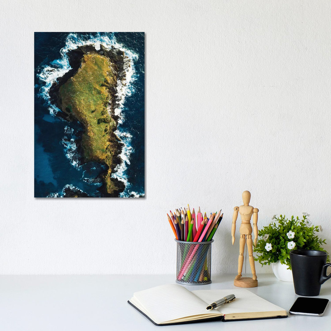 Rocky Island Coastal Aerial by James Vodicka - Wrapped Canvas Gallery-Wrapped Canvas Giclée