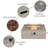 Kinzie Square Concrete Propane Smokeless Fire Pit Table-1816760915