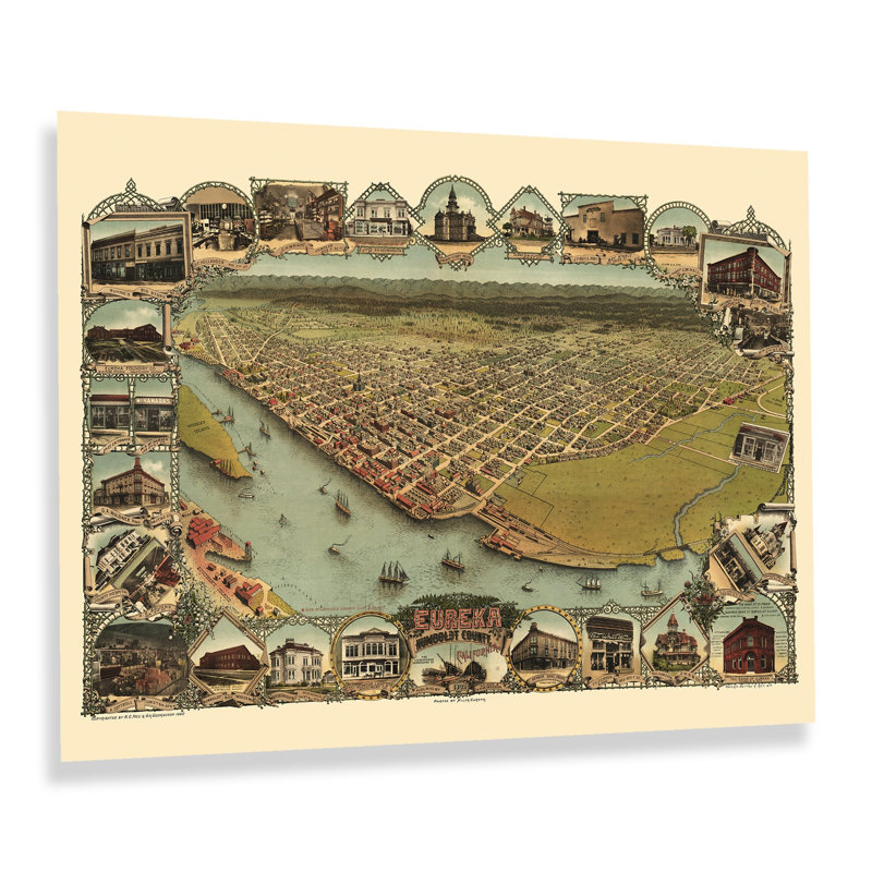 1902, Eureka, Californie, H 18 po x l 24 po