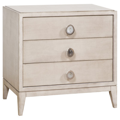 Cremins 3 - Drawer Solid Wood Nightstand