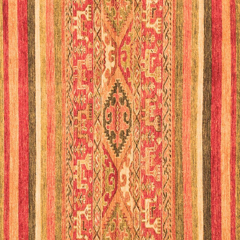 Malaine Performance Striped Indoor Rug, Square 4'
