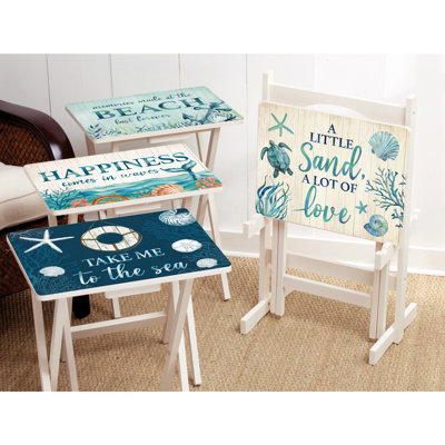 Ensemble de 4 plateaux télé Sea Creatures
