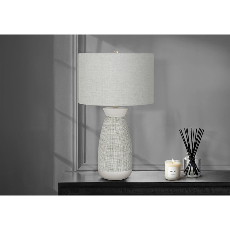 Lighting, 27"H, Table Lamp, Contemporary, Gray