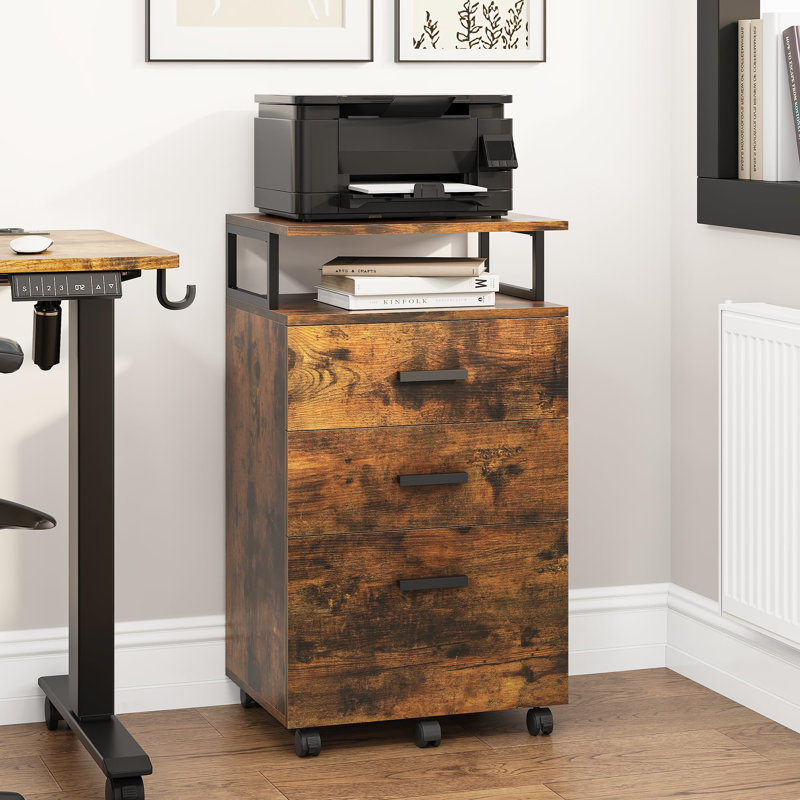 Blayk 45.7cm W Manufactured Wood Bedside Table