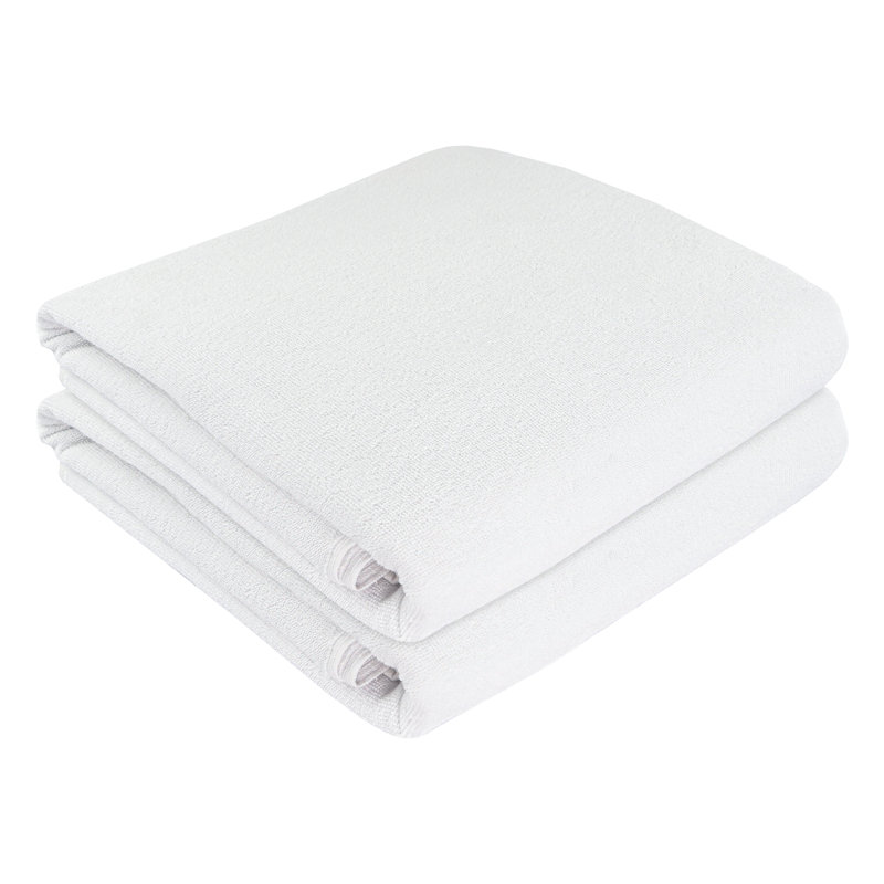 100% Cotton Midweight Bath Towel, White