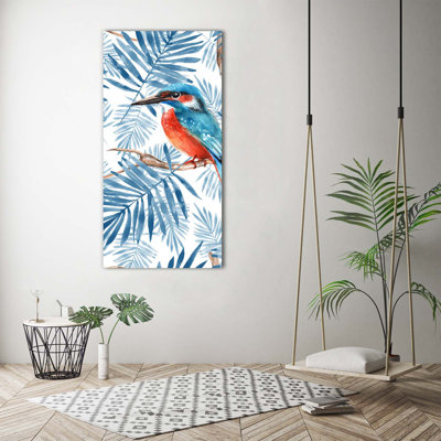 Birds And Leaves - Wrapped Canvas Print