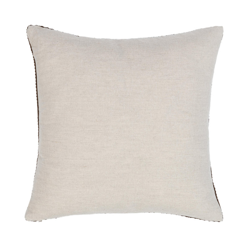 Bassinet Square Indoor/Outdoor Pillow Cover & Insert, Brown