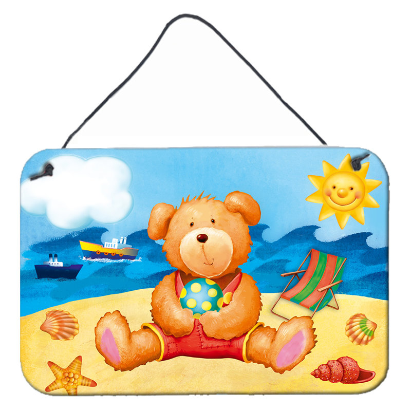 Décoration murale teddy bear on the beach off prints