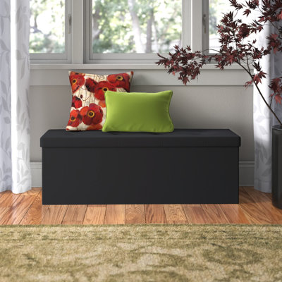 Brenneman Faux Leather Ottoman