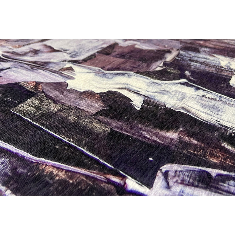 Tapis gris / beige tissé à la machine Heidegunde, Rectangle 2 pi x 4 pi