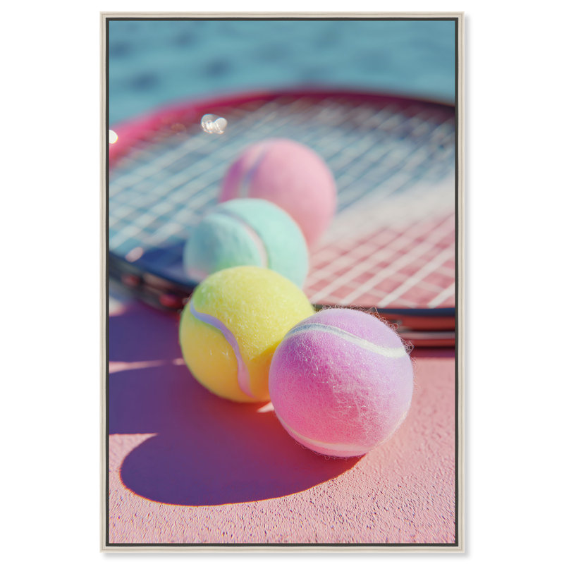 Candy Court Print by Oliver Gal, 37"H x 25"W, Silver Floater Frame