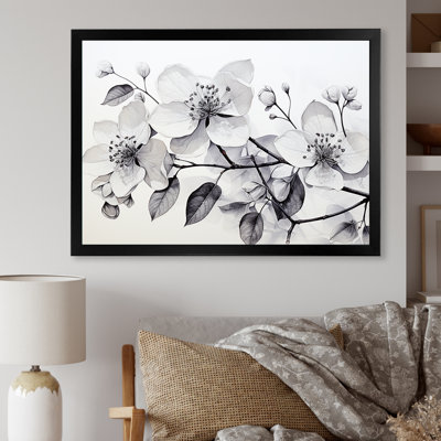 " Grey Minimalism Hydrangea Delight II "