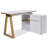 Hermie 55.12'' W L-Shaped Writing Desk with Cabinet