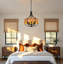 Lustre 5 lumières en cristal style campagne moderne avec chaîne de suspension réglable, noir-129870523