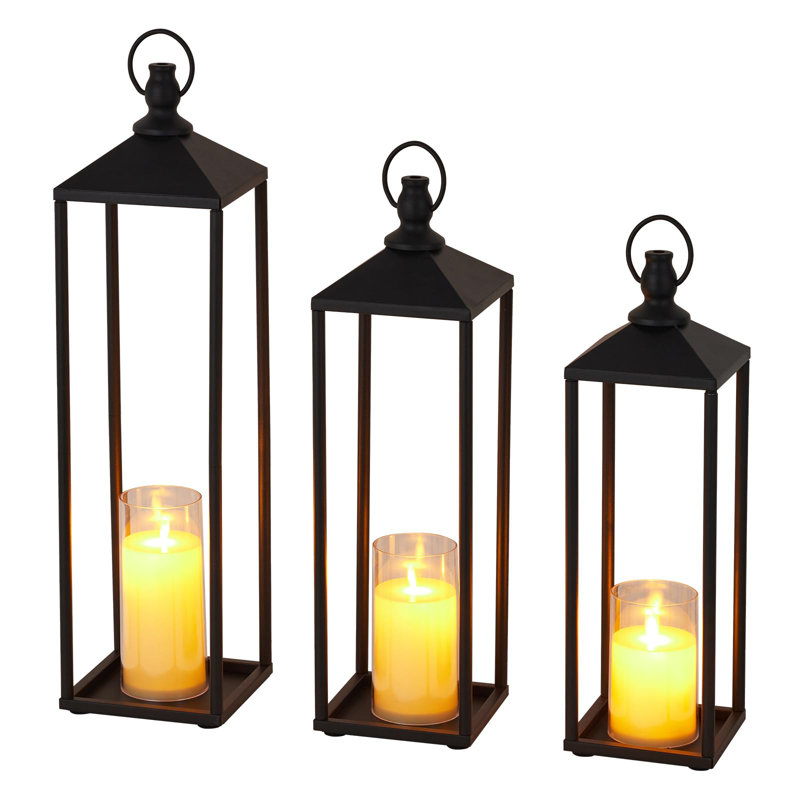 Unscented Flameless Candle with Metal Holder