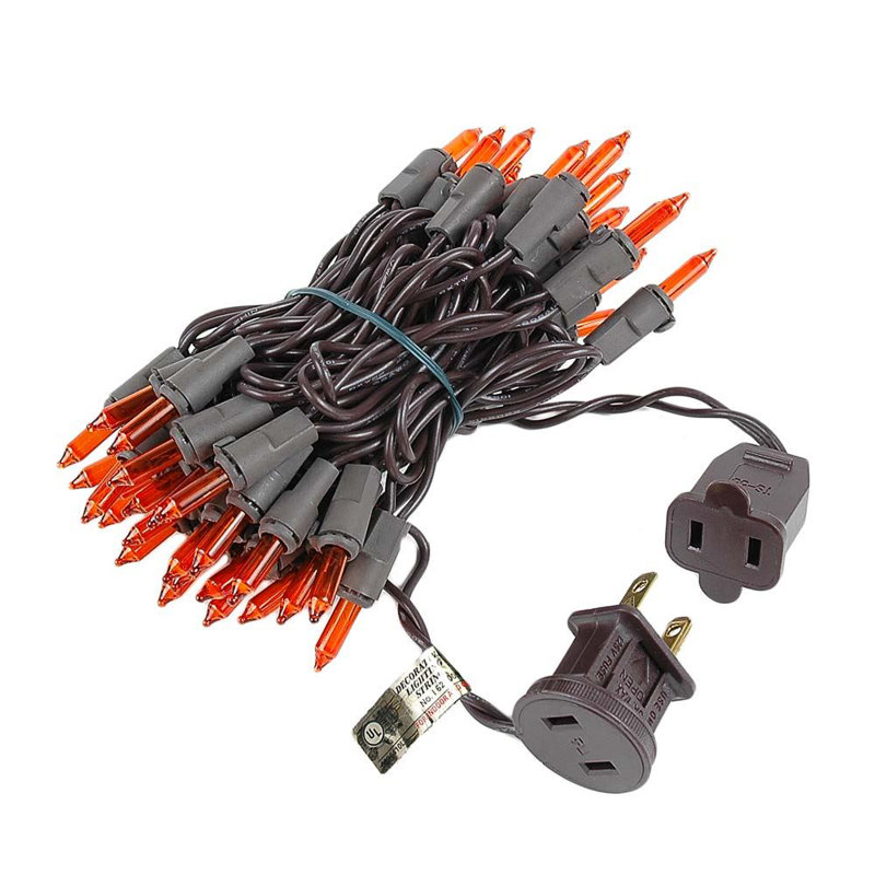 Mini-chaîne pour l’extérieur 11'50 ampoules Pirtle, ambre, Brun