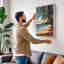 Tropical Beach Retreat Coastal - Wrapped Canvas-423461523-423461524