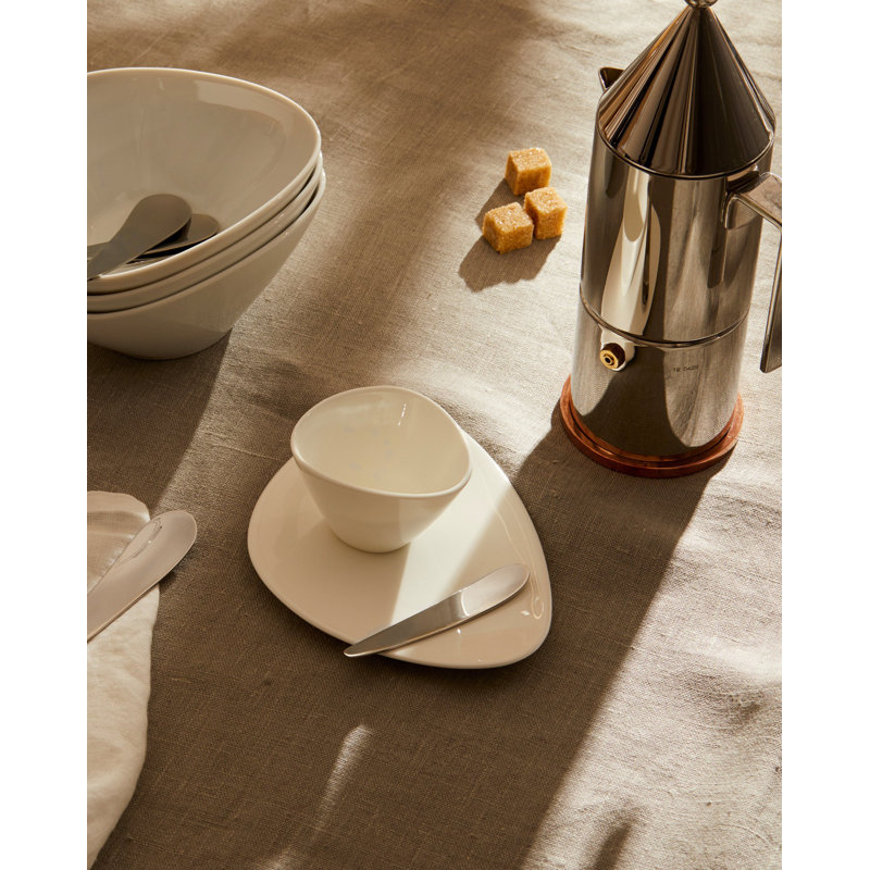 Colombina Bone China Saucer, White