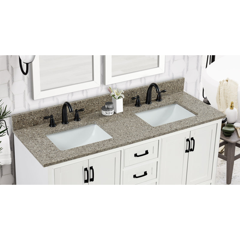 Comptoir de meuble-lavabo 61 po Siena