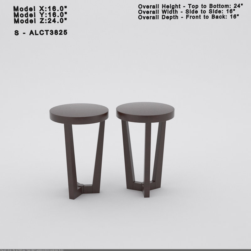 Aphra Merlot Side Table, Cherry