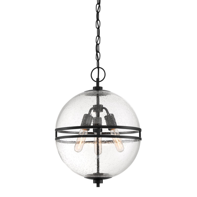 Luminaire suspendu sphère unique 3 lumières Amandine