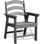 Chaise Adirondack d'extérieur en PEHD pour terrasse